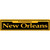 New Orleans Yellow Novelty Narrow Sticker Decal