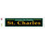 St. Charles Green Novelty Narrow Sticker Decal