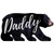 Daddy Novelty Bear Sticker Decal