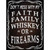 Faith Family Whiskey Novelty Rectangle Sticker Decal
