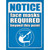 Notice Masks Required Novelty Rectangle Sticker Decal