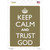 Keep Calm And Trust God Novelty Rectangle Sticker Decal