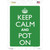 Keep Calm And Pot On Novelty Rectangle Sticker Decal