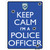 Keep Calm Im A Police Officer Novelty Rectangle Sticker Decal