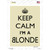 Keep Calm Im A Blonde Novelty Rectangle Sticker Decal