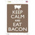 Keep Calm Eat Bacon Novelty Rectangle Sticker Decal