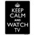 Keep Calm Watch TV Novelty Rectangle Sticker Decal