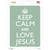 Keep Calm Love Jesus Novelty Rectangle Sticker Decal