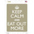 Keep Calm Eat Out More Novelty Rectangle Sticker Decal