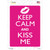 Keep Calm Kiss Me Novelty Rectangle Sticker Decal
