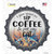 Sip Coffee And Pet Cat Novelty Bottle Cap Sticker Decal