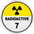 Radioactive Novelty Circle Sticker Decal