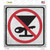 No Drinking and Driving Novelty Square Sticker Decal