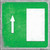 Up, Door Right Novelty Square Sticker Decal