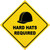 Hard Hats Required Novelty Diamond Sticker Decal