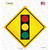 Traffic Signal Novelty Diamond Sticker Decal