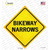 Bikeway Narrows Novelty Diamond Sticker Decal