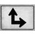 Right and Up Arrow Novelty Rectangle Sticker Decal