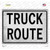 Truck Route Novelty Rectangle Sticker Decal