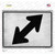 Diagonal Right and Left Novelty Rectangle Sticker Decal
