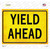 Yield Ahead Novelty Rectangle Sticker Decal