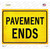 Pavement Ends Novelty Rectangle Sticker Decal