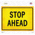 Stop Ahead Novelty Rectangle Sticker Decal