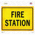 Fire Station Novelty Rectangle Sticker Decal