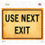 Use Next Exit Novelty Rectangle Sticker Decal