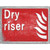 Dry Riser Novelty Rectangle Sticker Decal
