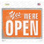 Yes Were Open Vintage Novelty Rectangle Sticker Decal