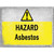 Hazard Asbestos Novelty Rectangle Sticker Decal