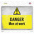 Danger Men at Work Novelty Rectangle Sticker Decal