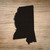 Mississippi Shape Letter Tile Novelty Square Sticker Decal