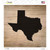 Texas Shape Letter Tile Novelty Square Sticker Decal