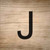 J Letter Tile Novelty Square Sticker Decal