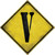 Letter V Xing Novelty Diamond Sticker Decal
