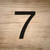 7 Number Tiles Novelty Square Sticker Decal