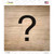 Question Mark Symbol Tiles Novelty Square Sticker Decal
