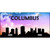 Columbus Silhouette Metal Novelty License Plate