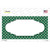 Green White Quatrefoil Center Scallop Novelty Sticker Decal