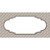 Tan White Quatrefoil Center Scallop Novelty Sticker Decal