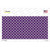 Purple White Quatrefoil Novelty Sticker Decal