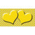Yellow White Quatrefoil Yellow Center Hearts Novelty Sticker Decal