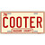 Cooter Metal Novelty License Plate