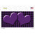Purple Black Houndstooth Purple Center Hearts Novelty Sticker Decal