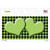 Lime Green Black Houndstooth Lime Green Center Hearts Novelty Sticker Decal