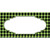 Lime Green Black Houndstooth Scallop Center Novelty Sticker Decal
