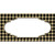 Gold Black Houndstooth Scallop Center Novelty Sticker Decal