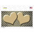 Gold White Quatrefoil Hearts Oil Rubbed Novelty Sticker Decal
